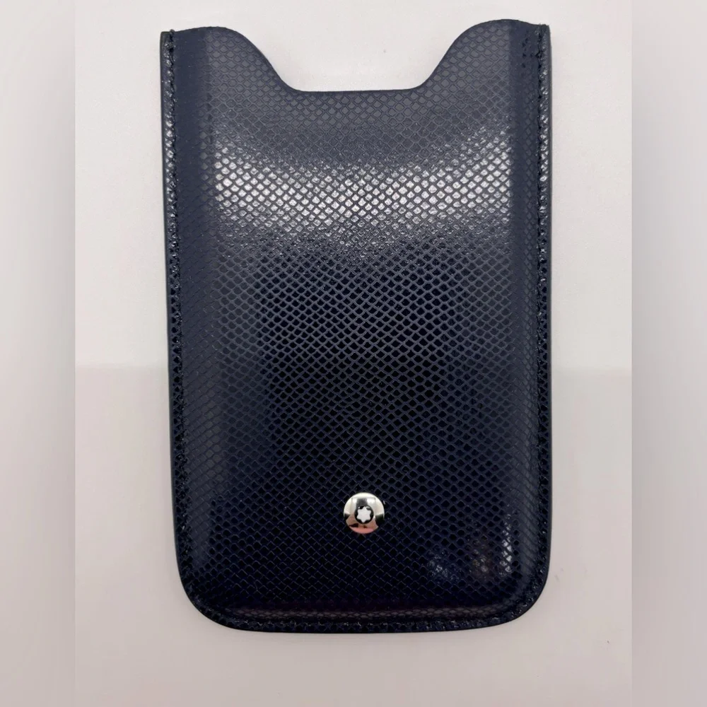 Montblanc Black Leather Phone Case